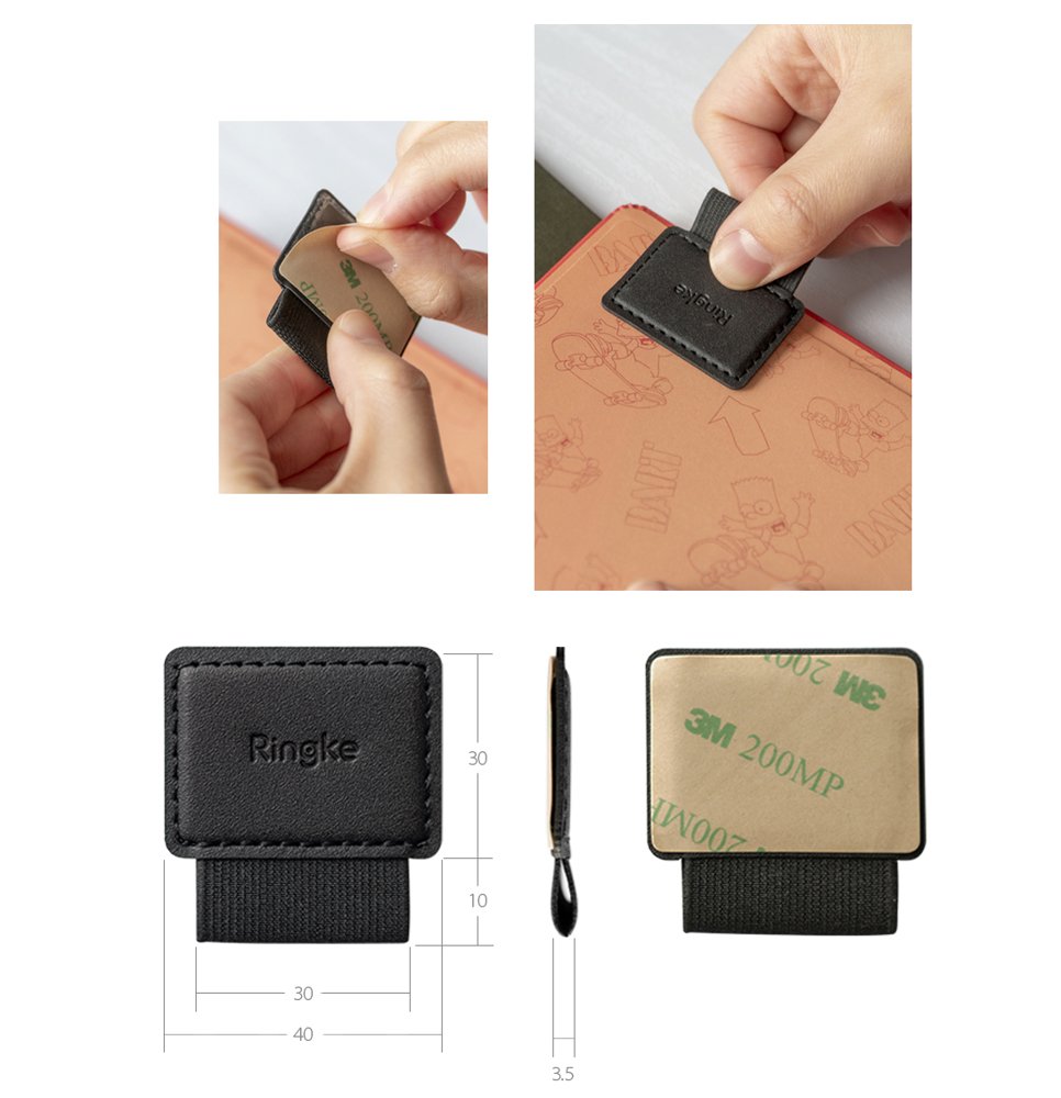 Nosilec za pisalo Touch Pen Ringke, črn