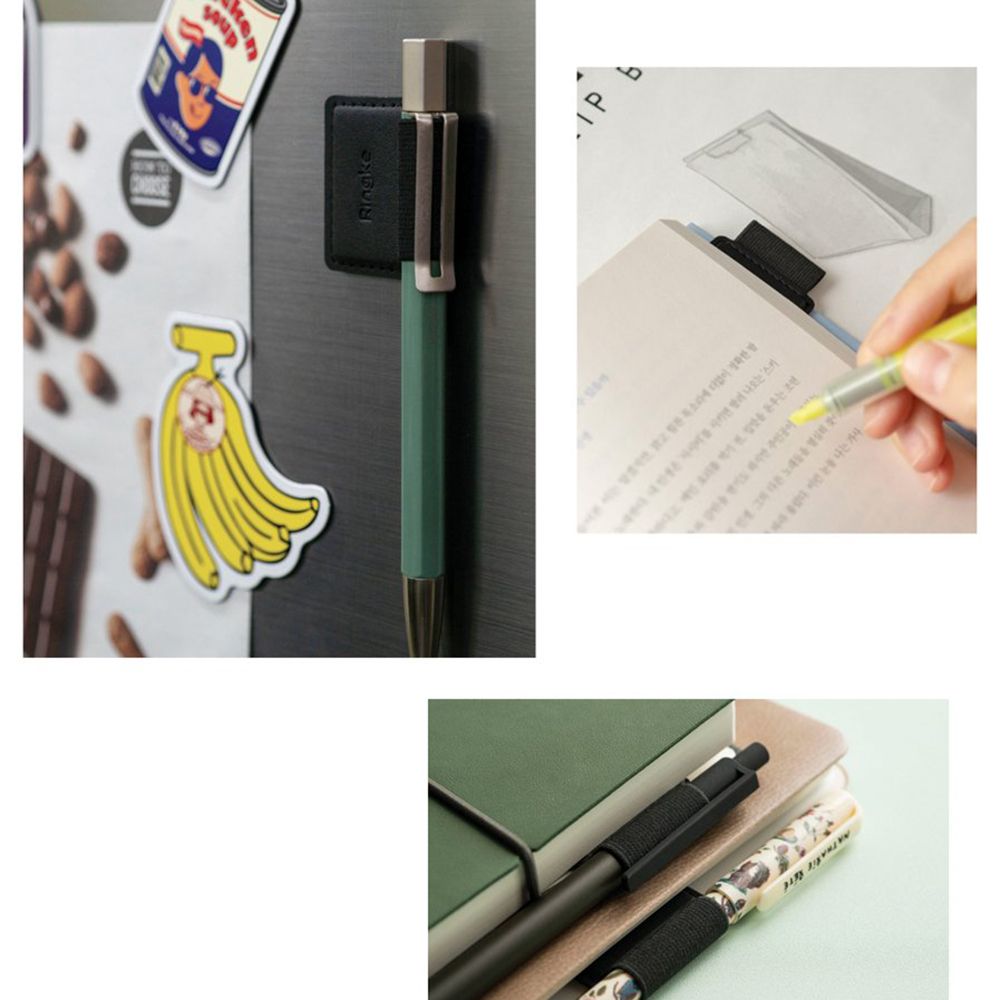 Nosilec za pisalo Touch Pen Ringke, komplet 2 kosa, črn