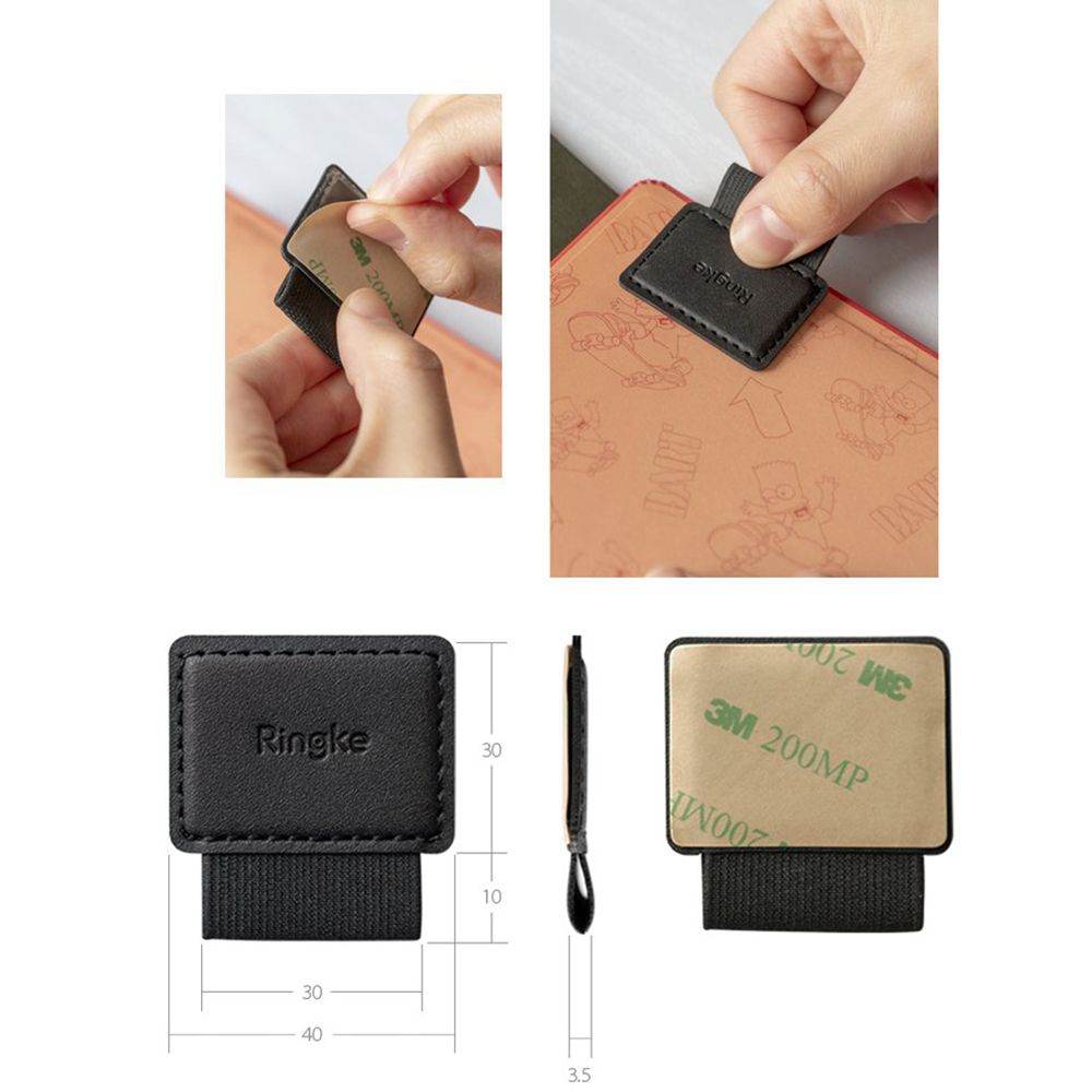 Nosilec za pisalo Touch Pen Ringke, komplet 2 kosa, črn