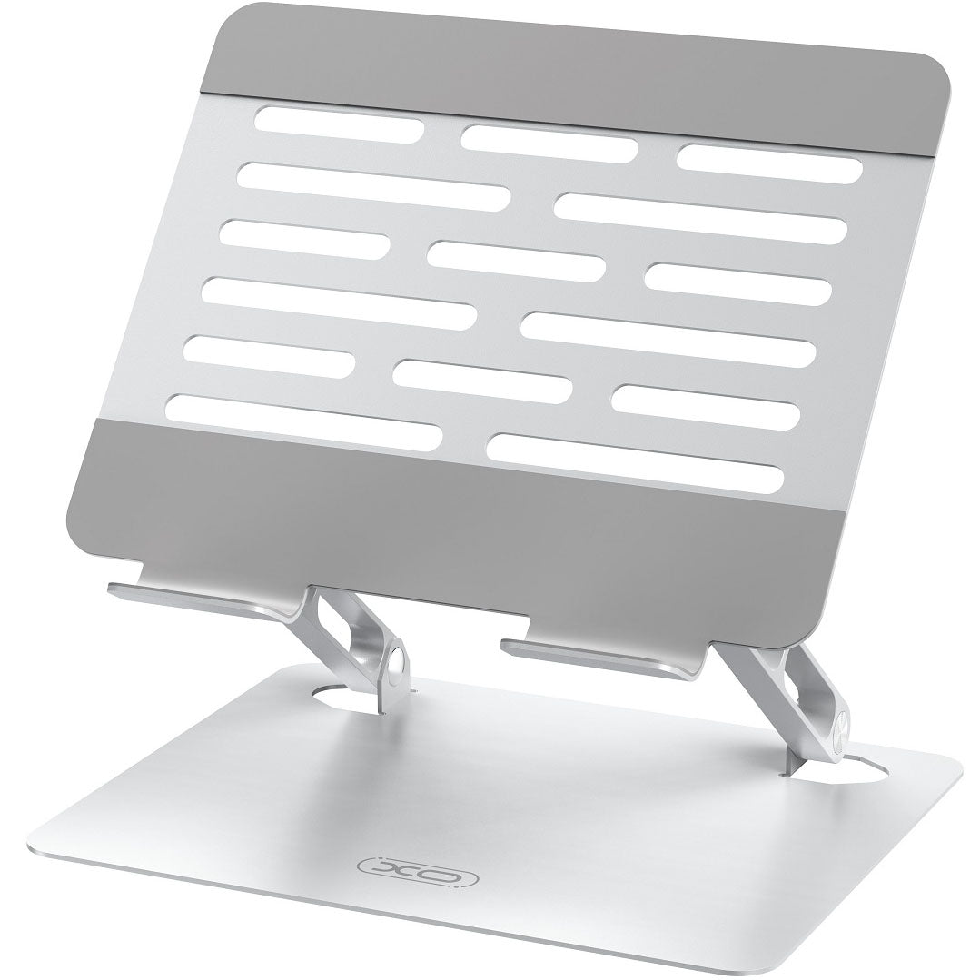 XO Design C152 Stojalo za prenosni računalnik do 17,3 palca, srebrno