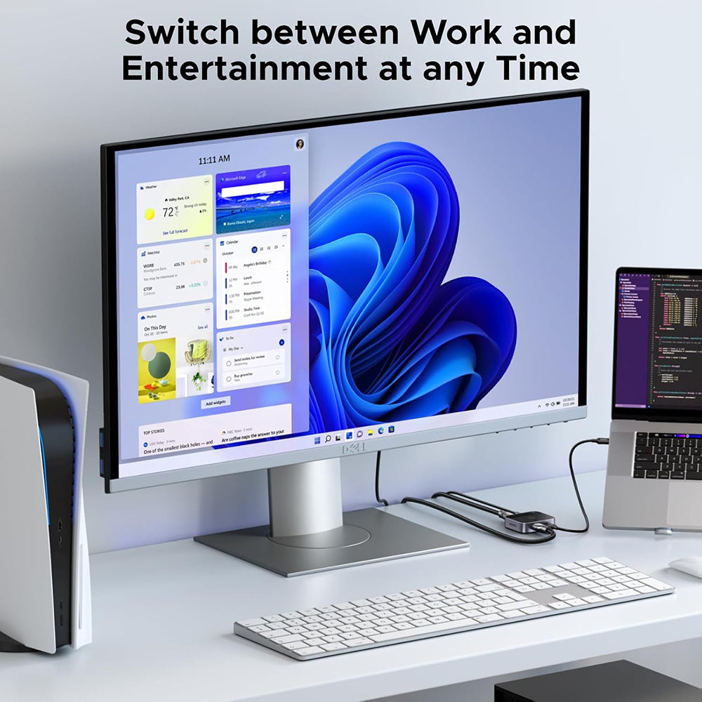 Stikalo za video HDMI / USB-C UGREEN AW503 (55452), Sivo