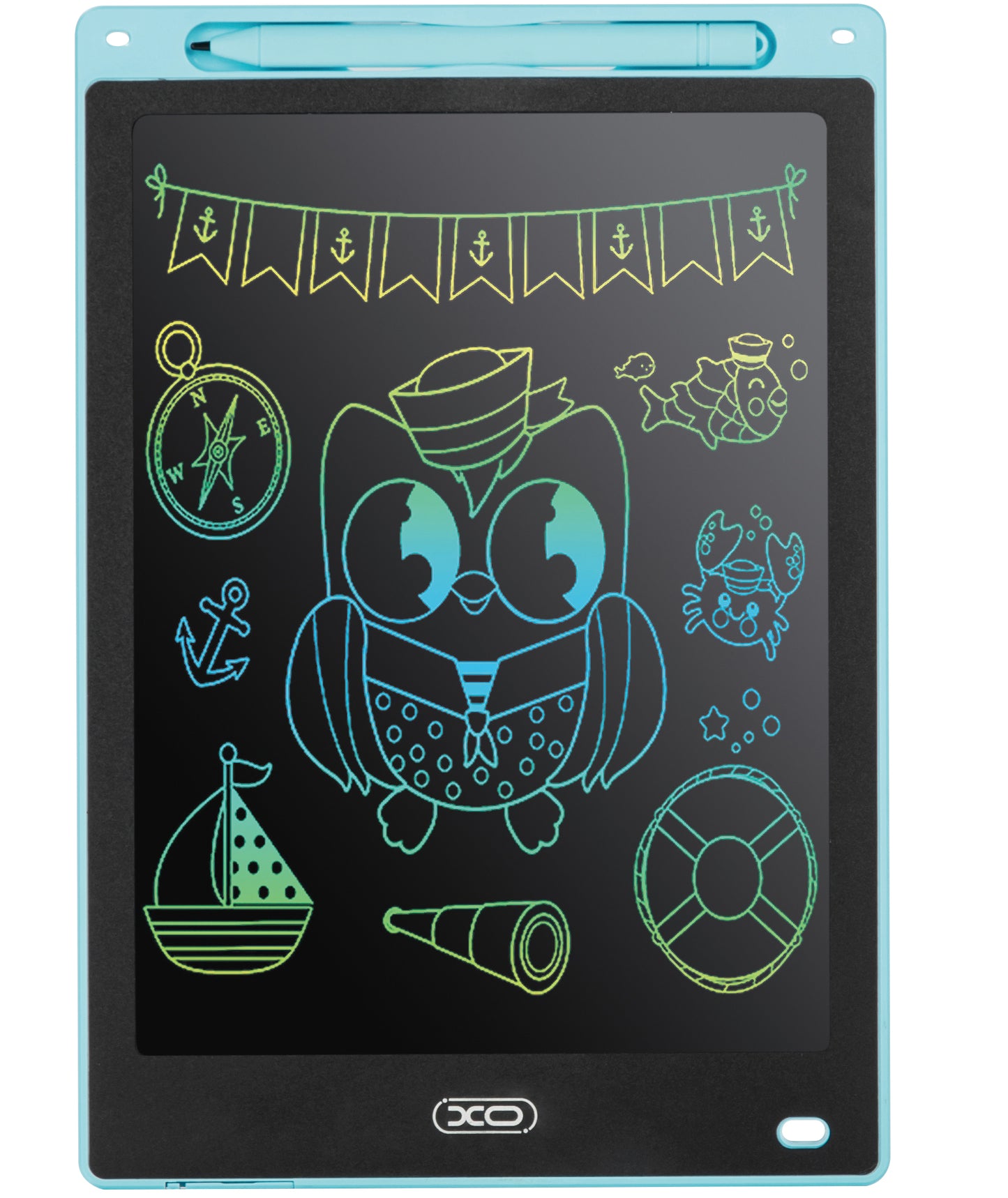 XO Design V01 tablica za risanje/pisanje, 10 palcev, modra
