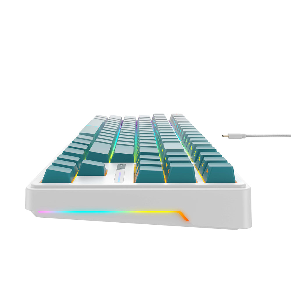 Tipkovnica Gaming Wired USB HAVIT KB901L, RGB, 1.8m, Bela Zelena
