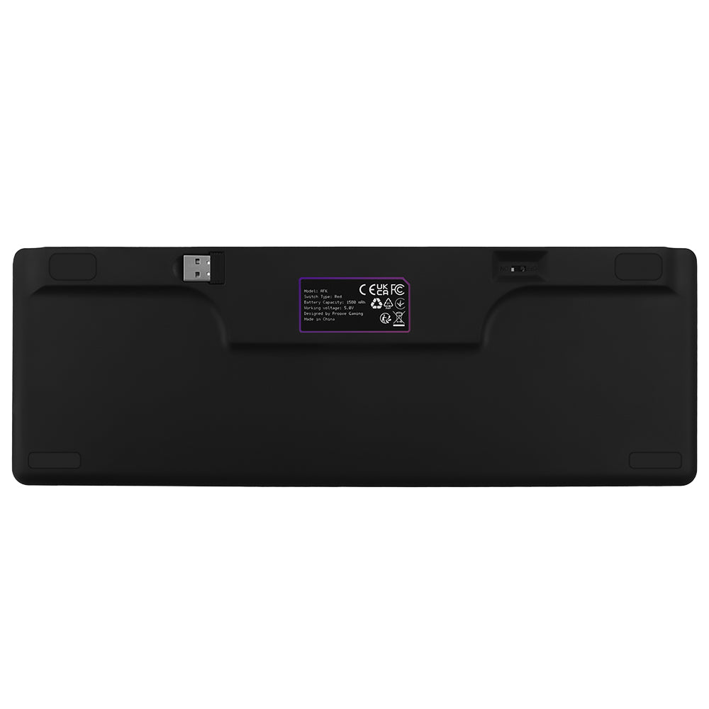 Brezžična igralna tipkovnica Proove AFK, RGB, BT / Wi-Fi / Žična, 1.5m, Črna WKAFKEN22001