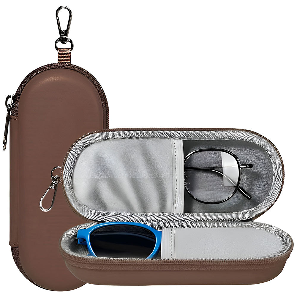 Etui za očala Techsuit ETJ3, 165mm x 65mm x 40mm, rjavo
