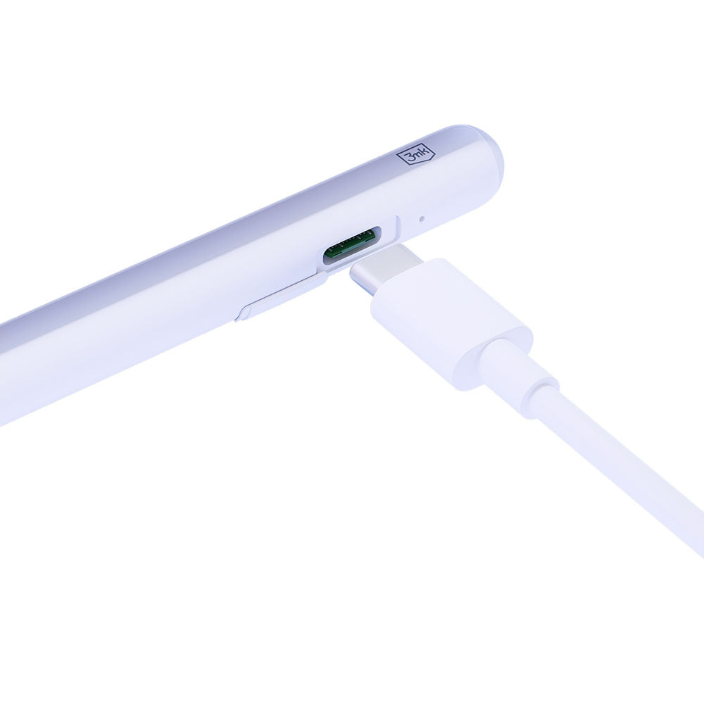 Touch Pen 3MK Wonder za Apple iPad, Aktivna različica, Bel