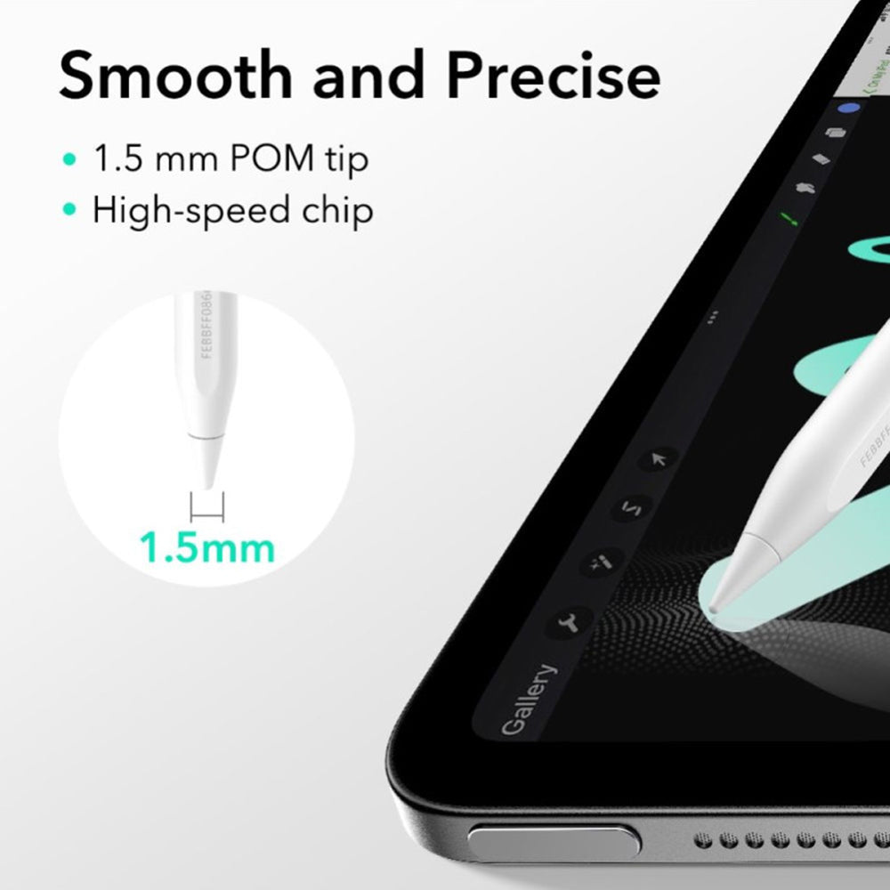 Touch Pen ESR Geo za Apple iPad, Aktivna različica, Bel