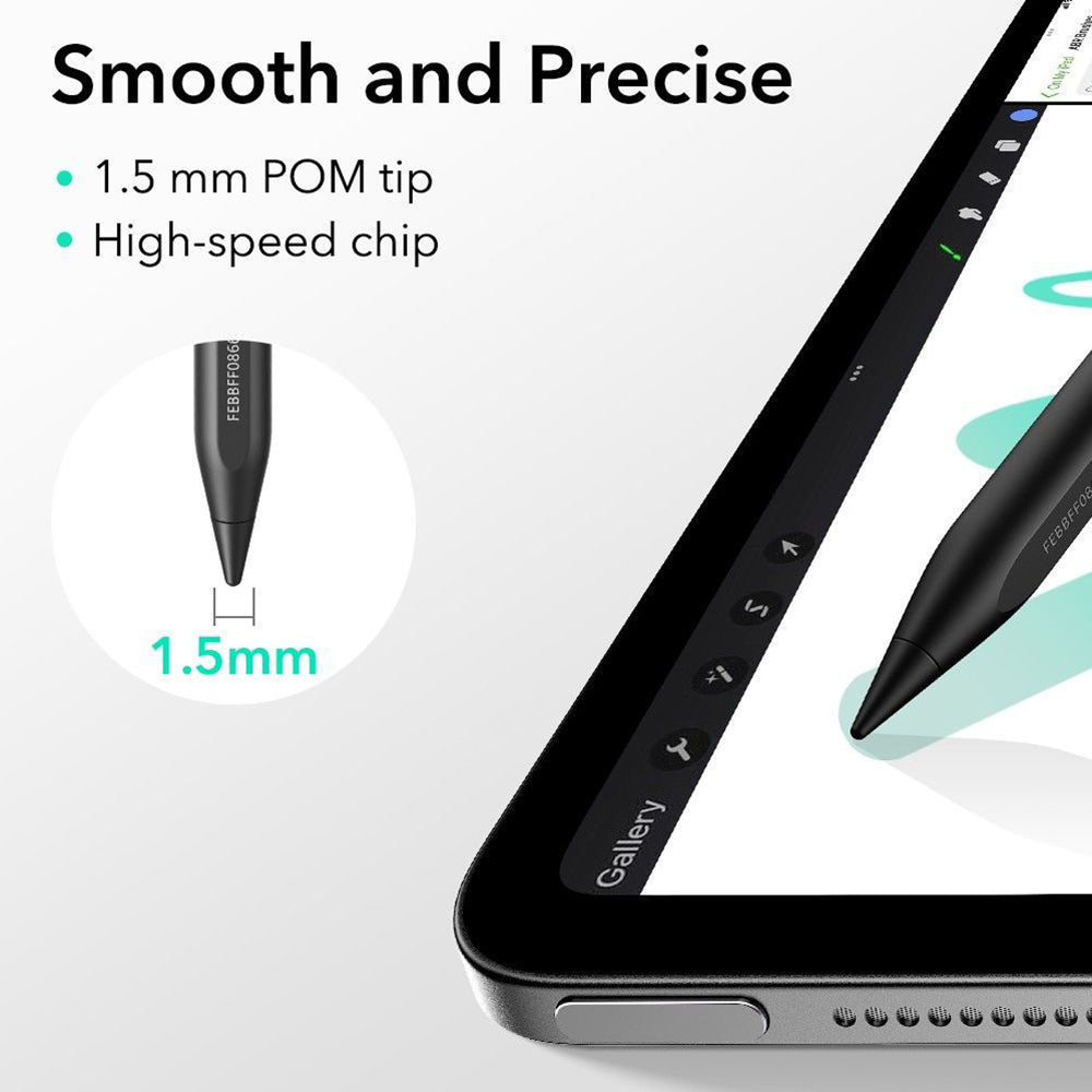 Touch Pen ESR Geo za Apple iPad, Aktivna različica, Črna