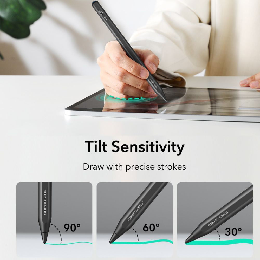Touch Pen ESR Geo za Apple iPad, Aktivna različica, Črna
