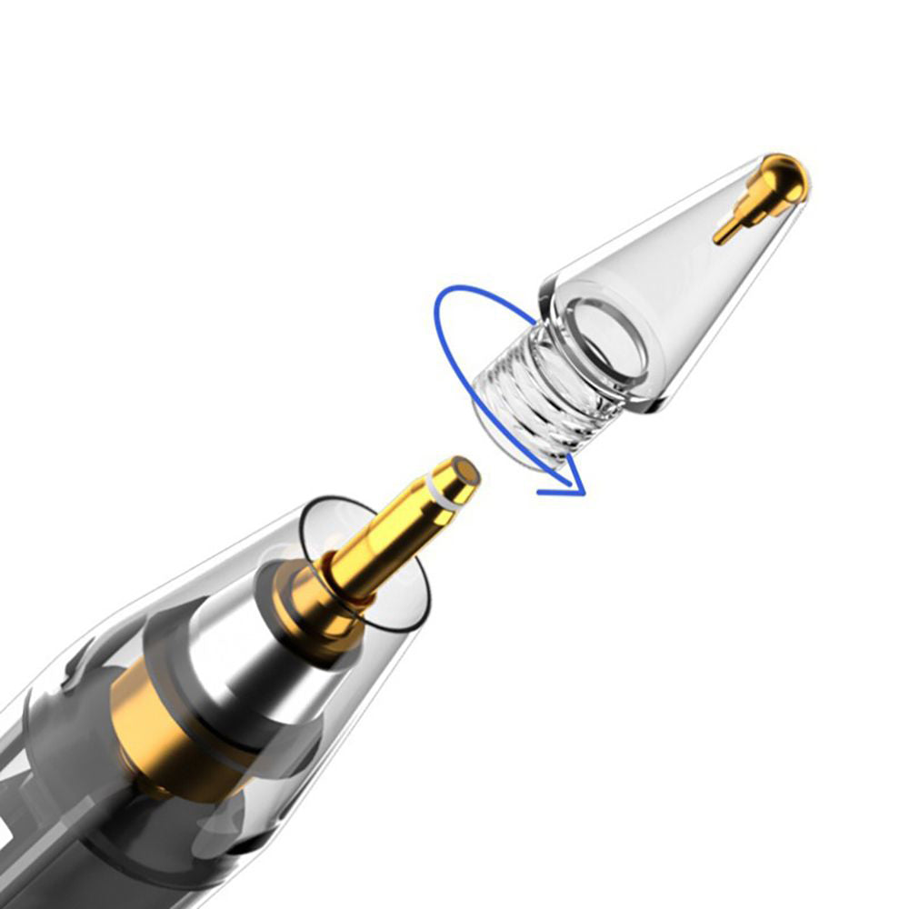 Touch Pen Techsuit C10 Pro za Apple iPad, Aktivna različica, Prozorno črna