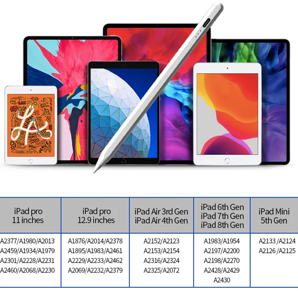 Touch Pen Techsuit JA04 za Apple iPad, Aktivna različica, Bela