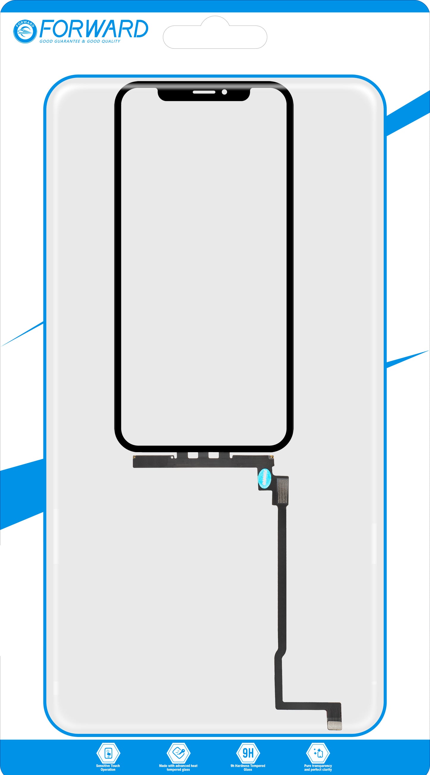 Touchscreen Forward Guard OCA za Apple iPhone 11 Pro, Črna