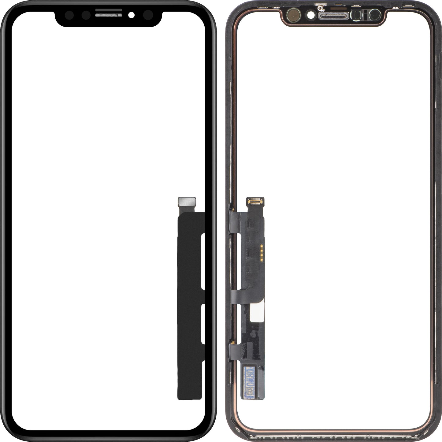 Touchscreen Forward Guard OCA za Apple iPhone XR, IC različica, črna
