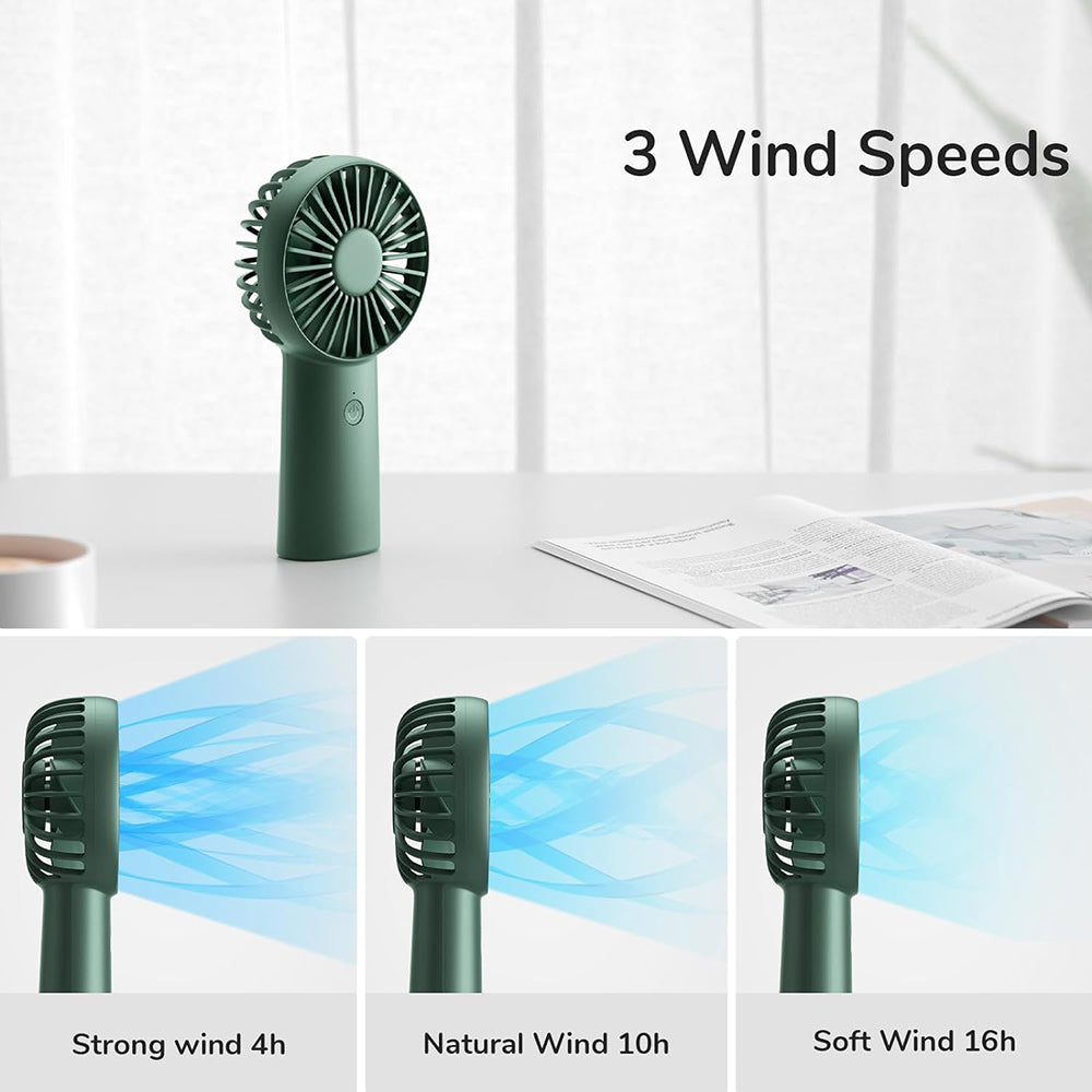 Prenosni ventilator JisuLife FA20X, zelen