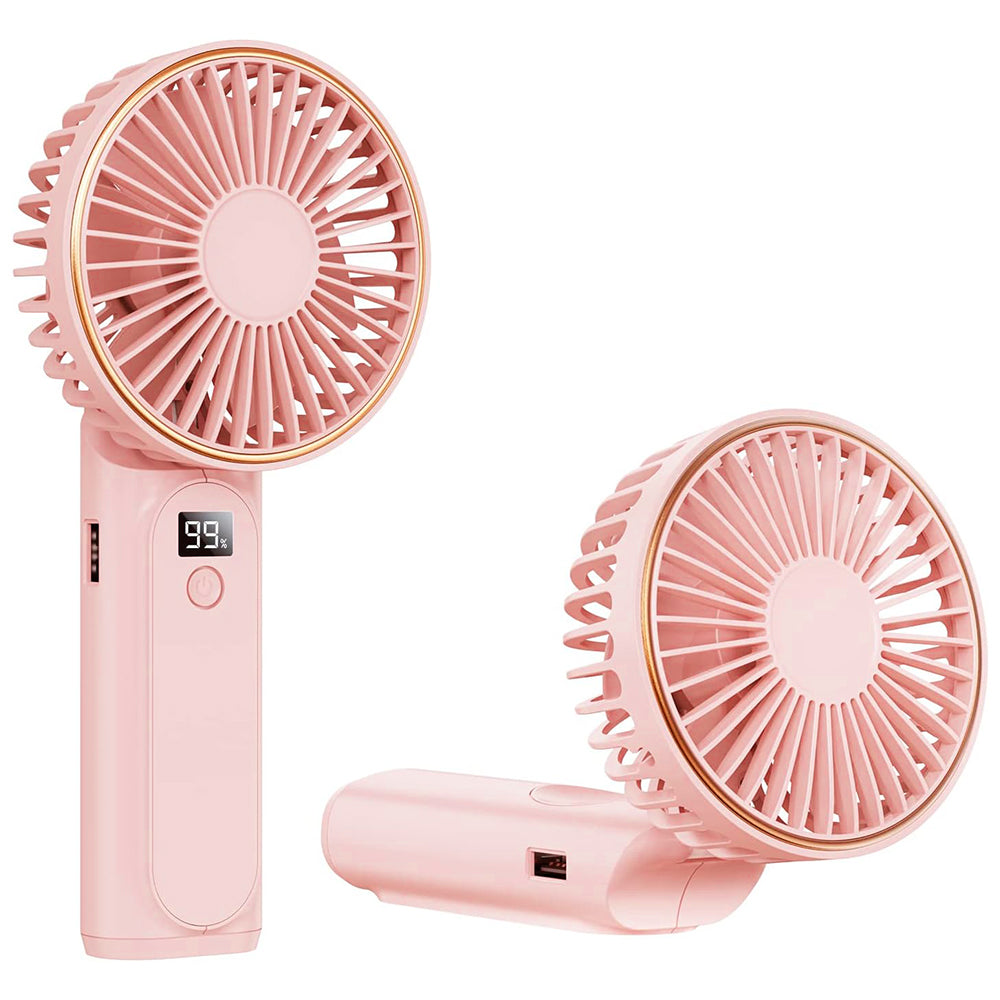 Prenosni ventilator Techsuit M12, roza