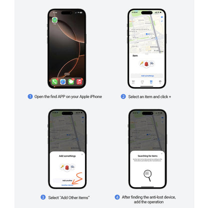 Acefast SmartTag S1 za serijo iOS, Siva