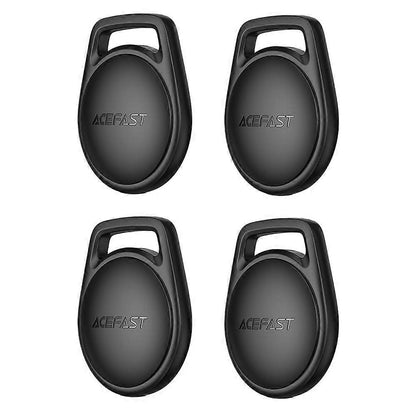 Acefast SmartTag S2 za serijo iOS, Set 4 kosi, Črna