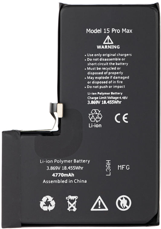 Apple iPhone 15 Pro Max Battery, High Capacity