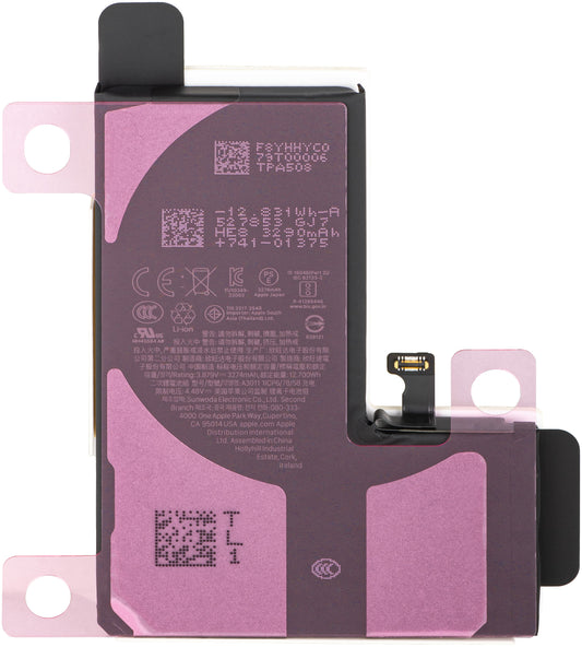 Apple iPhone 15 Pro Battery, Service Pack 661-35694