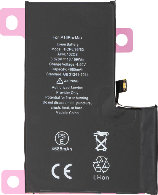 Baterija Apple iPhone 16 Pro Max, Diagnostika