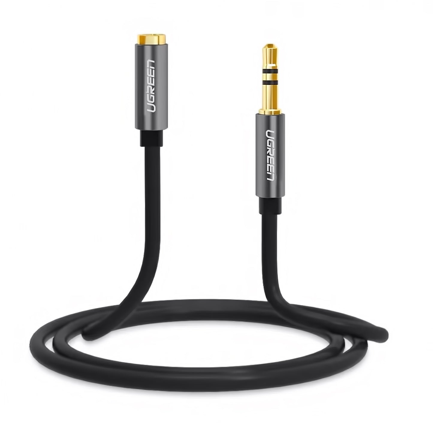 Audio Adapter 3.5mm - 3.5mm UGREEN AV118, 1m, Black 