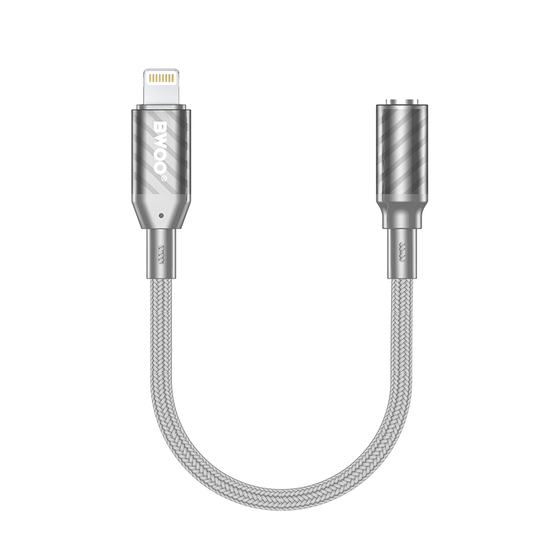 Lightning avdio adapter - 3,5 mm BWOO BZ66, siva