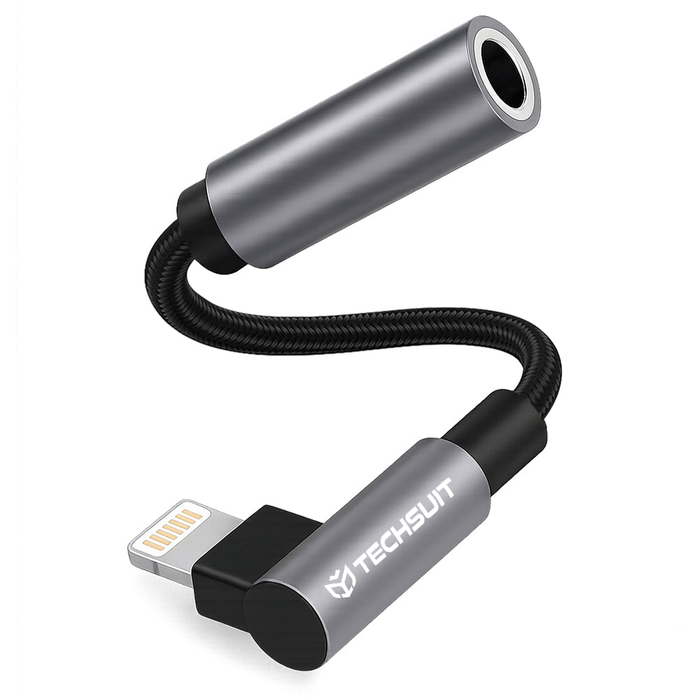 Audio adapter Lightning - 3.5mm Techsuit AC6 MusicDox, Siv