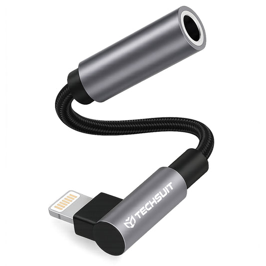 Audio adapter Lightning - 3.5mm Techsuit AC6 MusicDox, Siv
