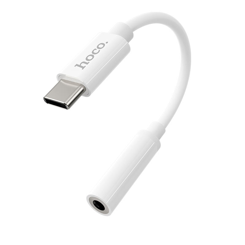 USB-C na 3,5 mm avdio adapter HOCO LS30, bel