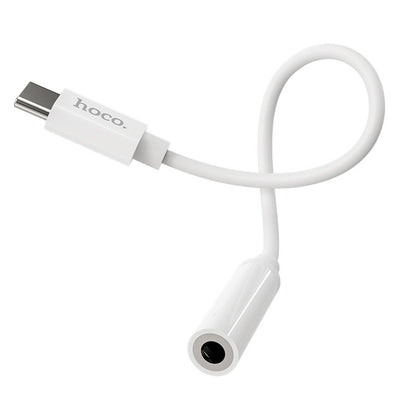 USB-C na 3,5 mm avdio adapter HOCO LS30, bel