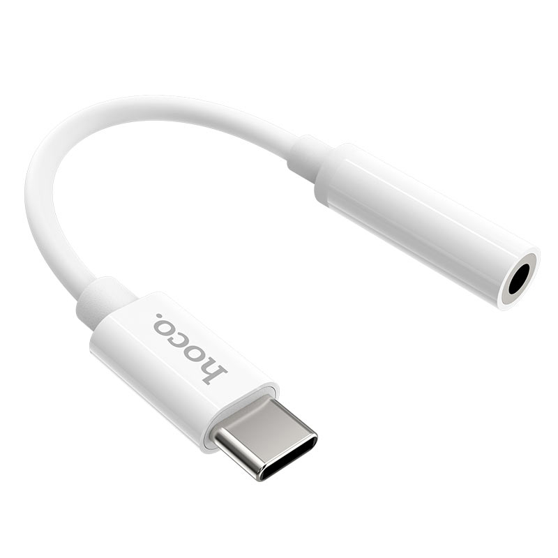 USB-C na 3,5 mm avdio adapter HOCO LS30, bel