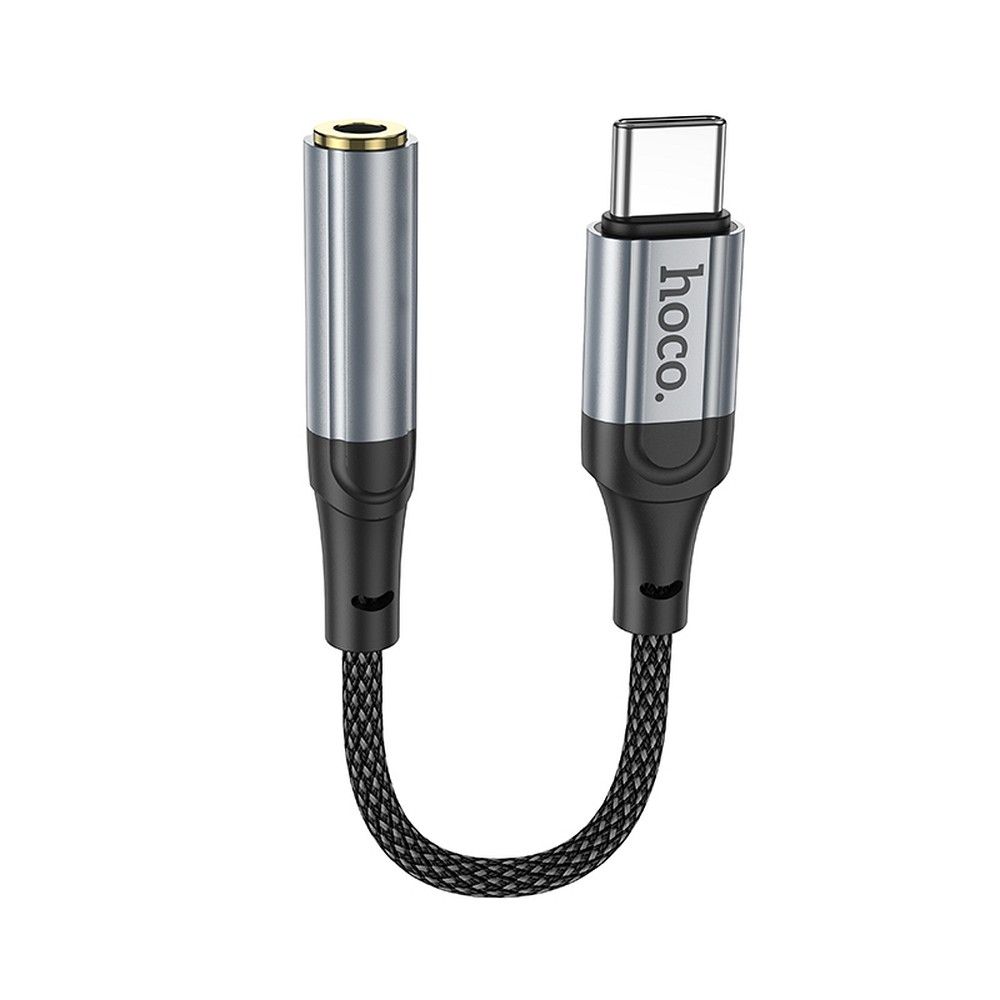 Audio adapter USB-C - 3,5 mm HOCO LS36, siv