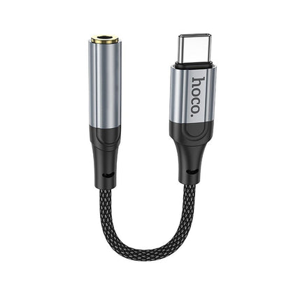 Audio adapter USB-C - 3,5 mm HOCO LS36, siv