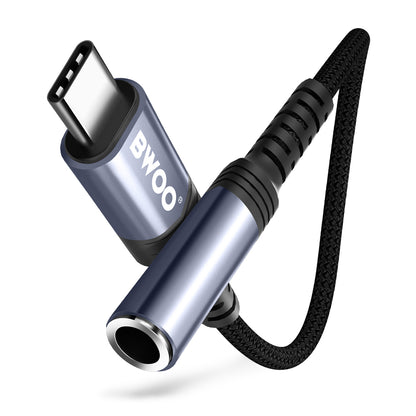 Audio adapter USB-C - 3.5mm BWOO BZ47, Črn