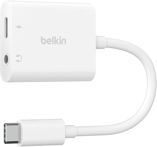 USB-C avdio adapter - 3,5 mm / USB-C Belkin RockStar, črn NPA004btBK