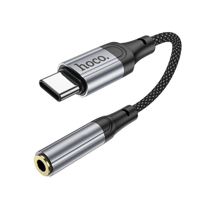 Audio adapter USB-C - 3,5 mm HOCO LS36, siv