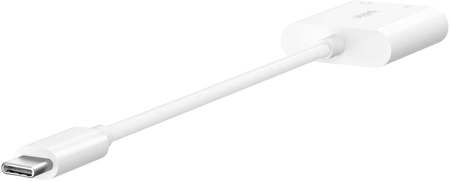 USB-C avdio adapter - 3,5 mm / USB-C Belkin RockStar, črn NPA004btBK