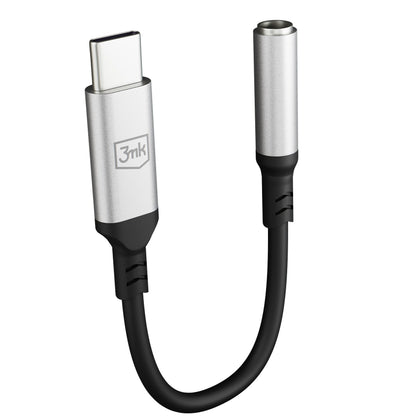USB-C avdio adapter - 3,5 mm 3MK, srebrn