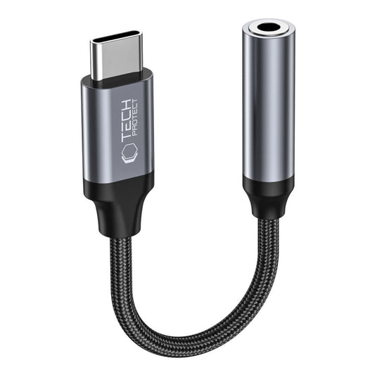 Audio adapter USB-C - 3.5mm Tech-Protect Ultraboost, črn