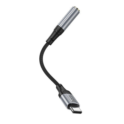Audio adapter USB-C - 3,5 mm HOCO LS36, siv
