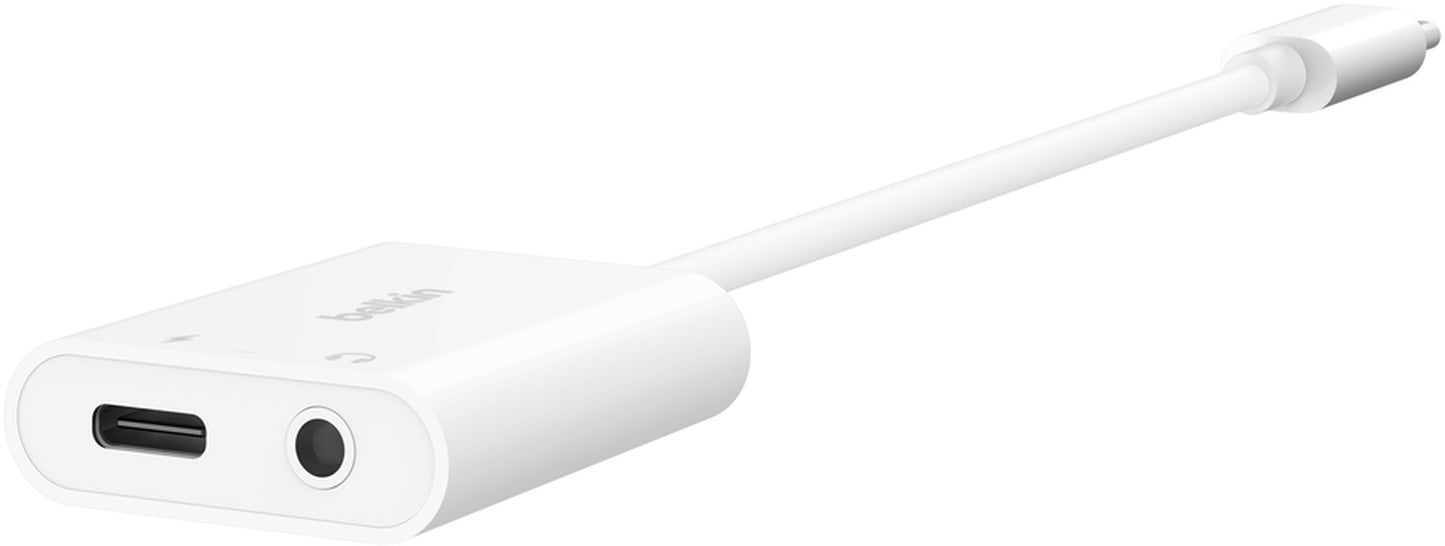 USB-C avdio adapter - 3,5 mm / USB-C Belkin RockStar, črn NPA004btBK