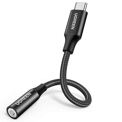 Audio adapter USB-C - 3.5mm UGREEN AV142, črn