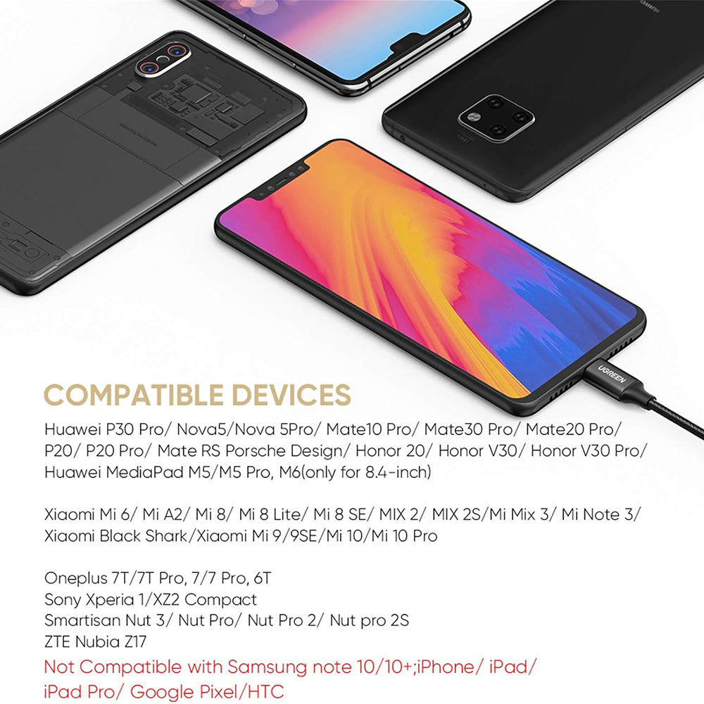 Audio adapter USB-C - 3.5mm UGREEN AV142, črn