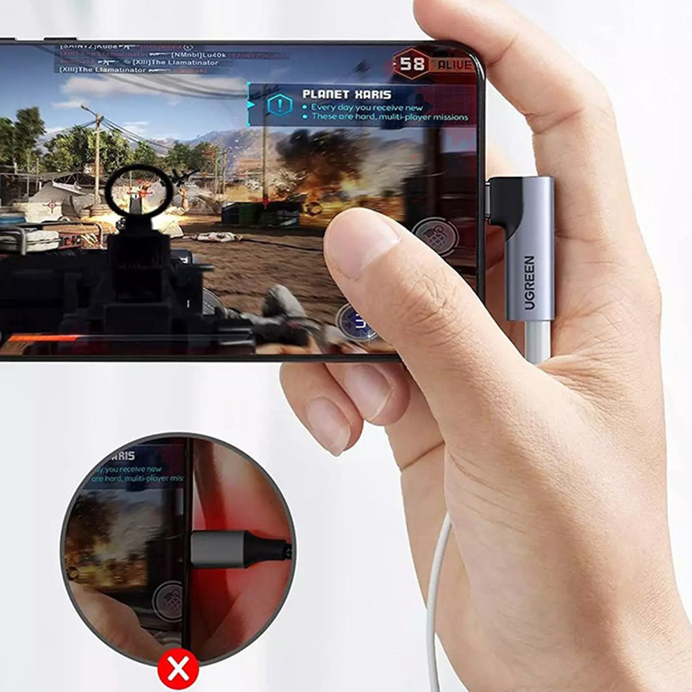 Audio adapter USB-C - 3.5mm UGREEN CM460 (20194) Kotni, Siv