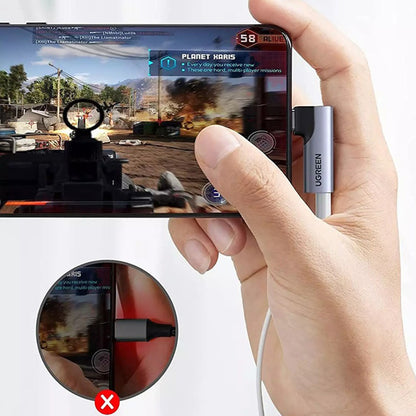 Audio adapter USB-C - 3.5mm UGREEN CM460 (20194) Kotni, Siv