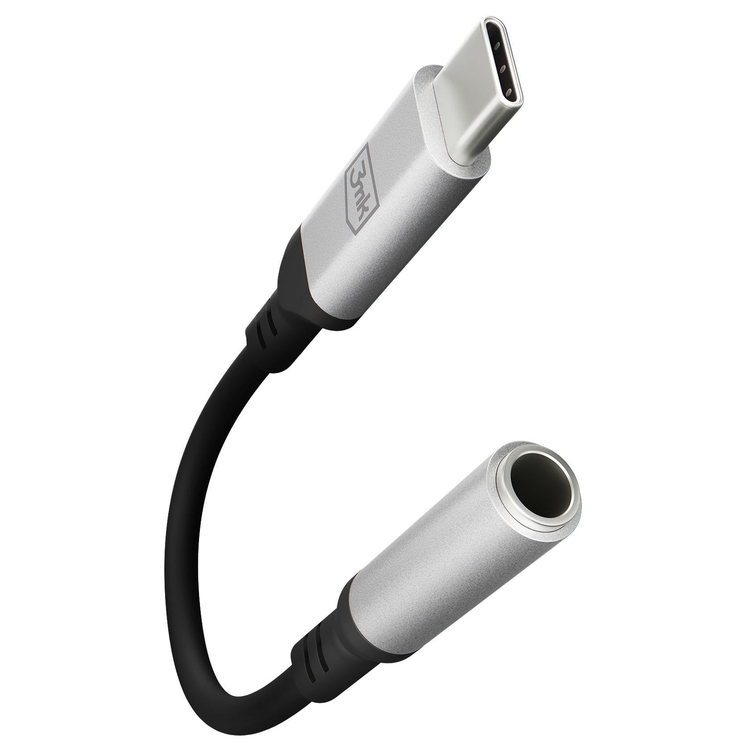 USB-C avdio adapter - 3,5 mm 3MK, srebrn