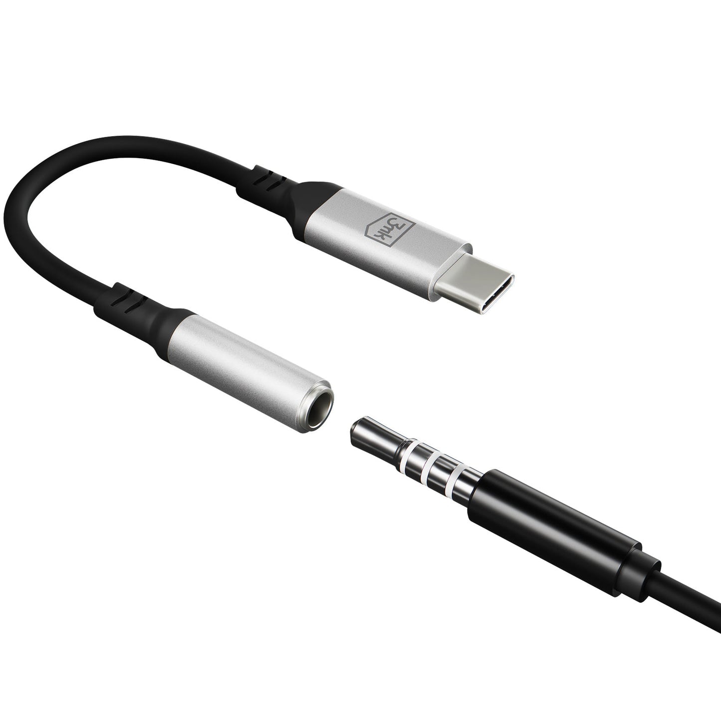 USB-C avdio adapter - 3,5 mm 3MK, srebrn