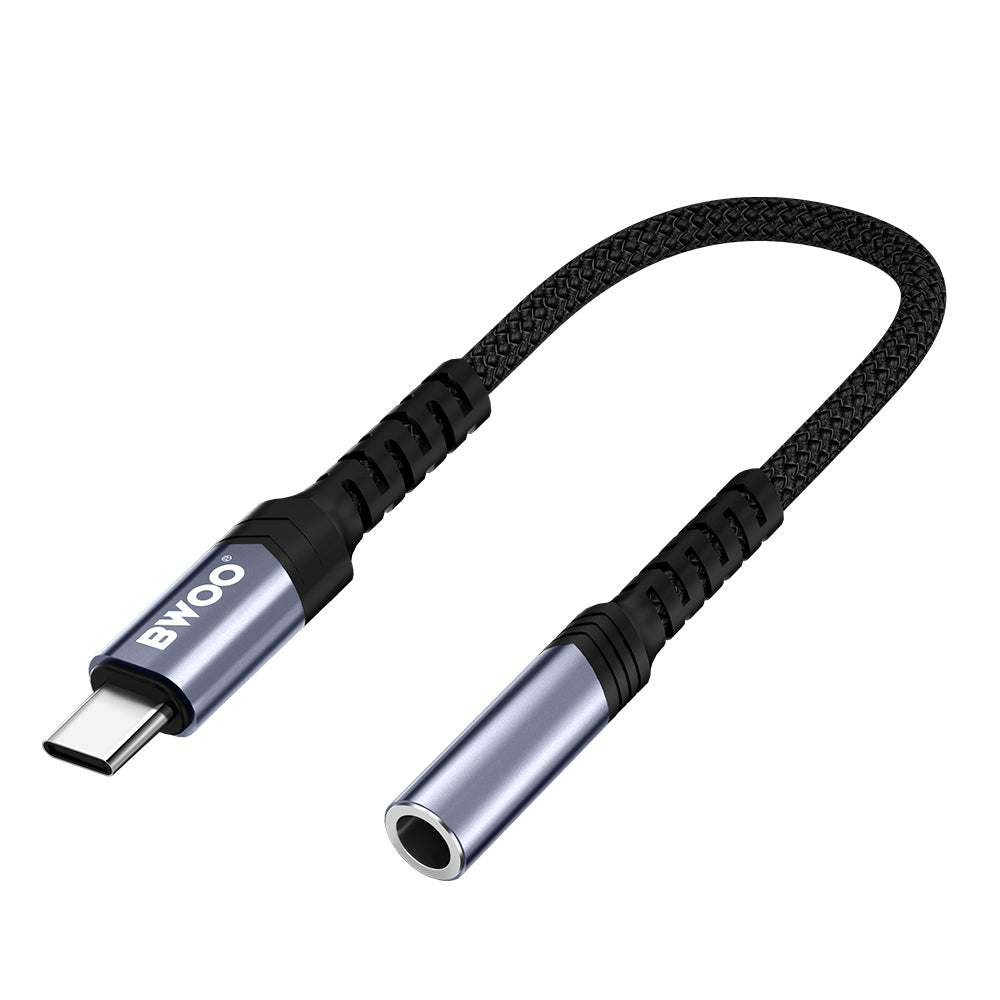 Audio adapter USB-C - 3.5mm BWOO BZ47, Črn