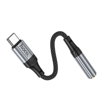 Audio adapter USB-C - 3,5 mm HOCO LS36, siv