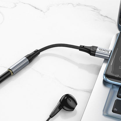 Audio adapter USB-C - 3,5 mm HOCO LS36, siv